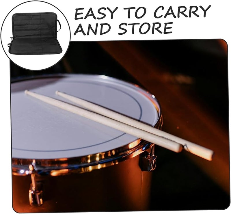 Kesyoo Portable Drumsticks Bag Holder Multifunctional Storage Pouch For Musicians - Image 3